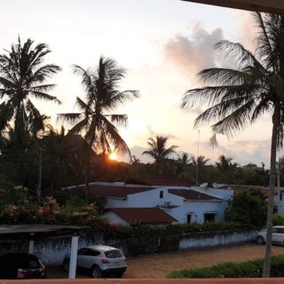 Sunrise outside my Malindi Apartment