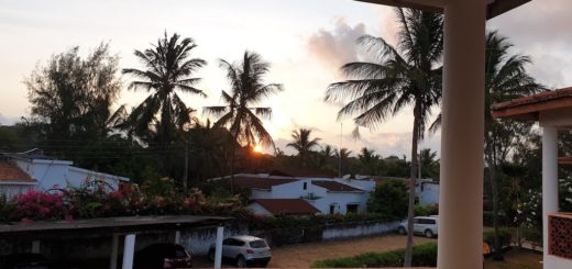 Sunrise outside my Malindi Apartment